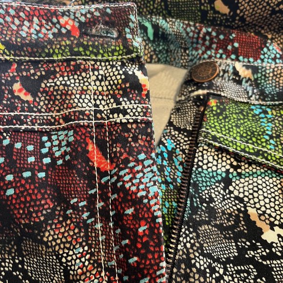 Kenzo Multicolor Abstract Print Skirt - Picture 4 of 9